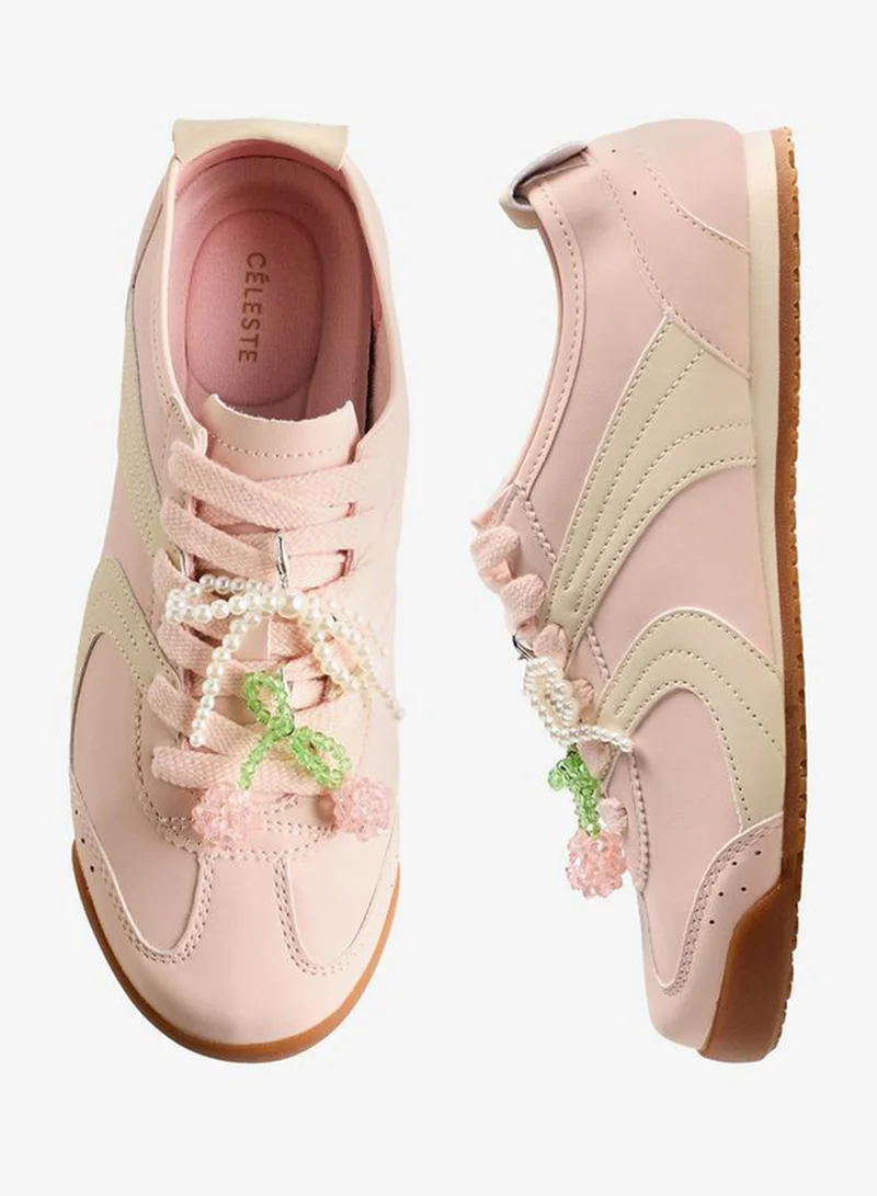سيليست Women Pearl Embellished Sneakers
