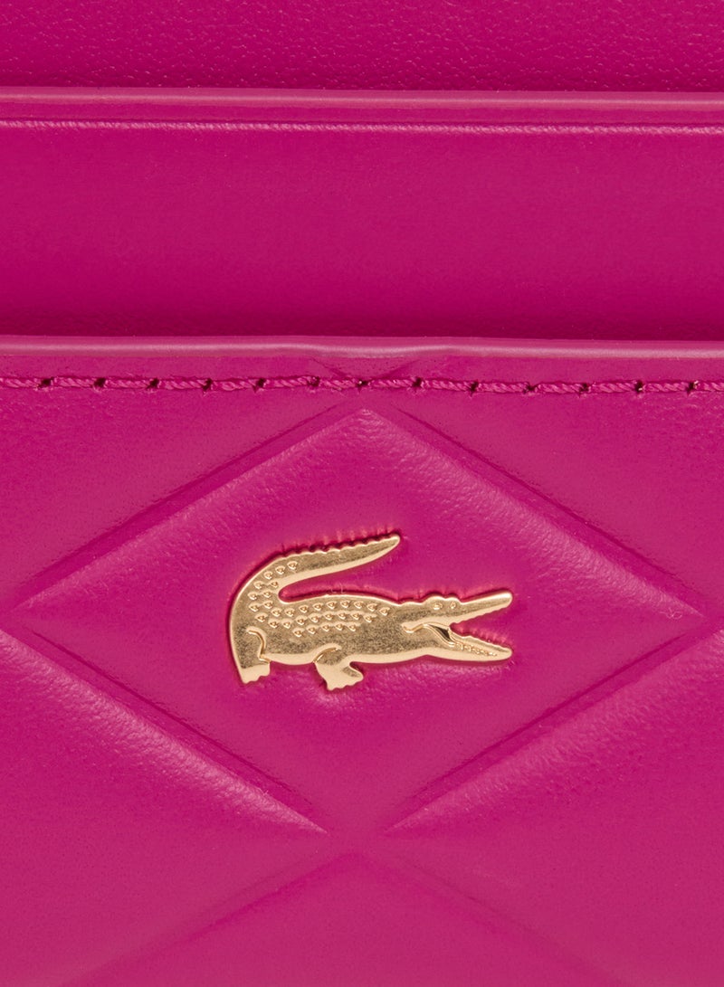 LACOSTE Crocodelle Leather Cardholder - Image 4