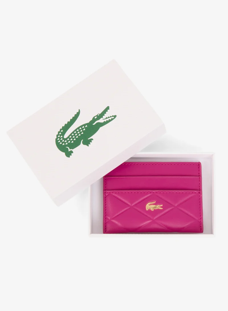 Lacoste  Crocodelle Leather Cardholder for Women | Best Price UAE
