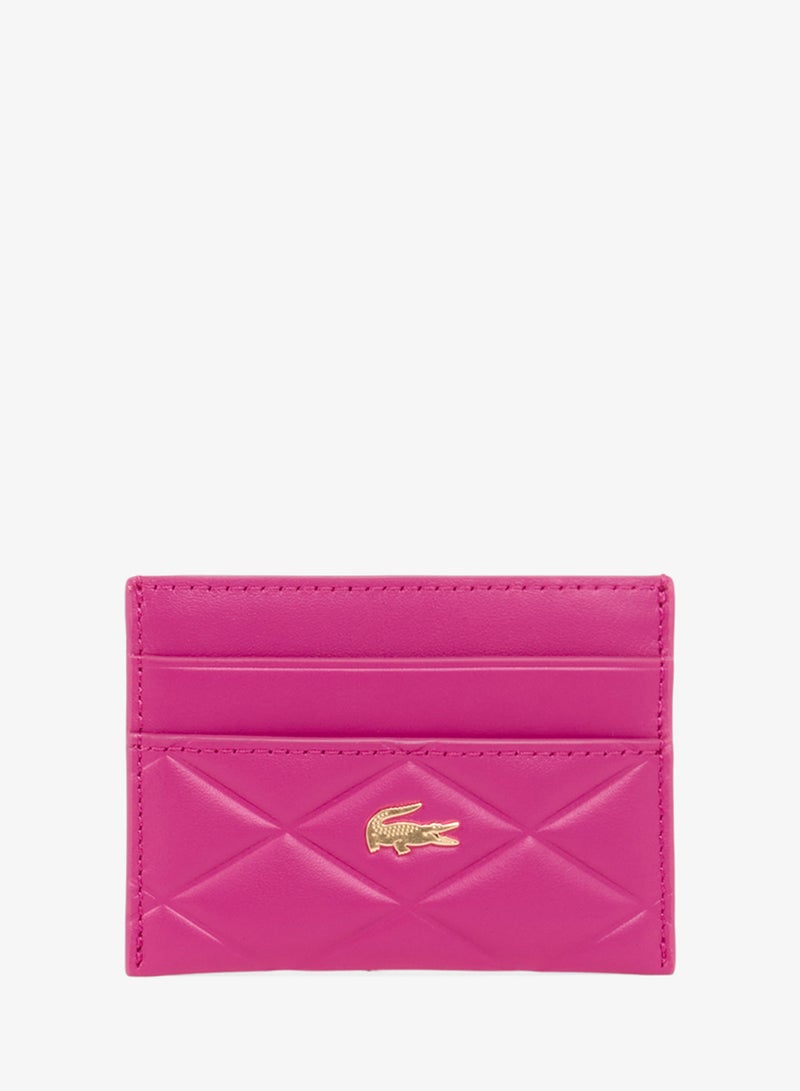 LACOSTE Crocodelle Leather Cardholder - Image 1