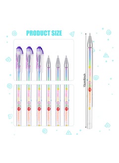 Excefore Scented Glitter Color Pen Multicolor Fun Pens Smooth Writing Stationary Kit Cute Smell Good Fruit Flavors Coloring for Girls Kids Arts Crafts School, 36 Count  - Image 2