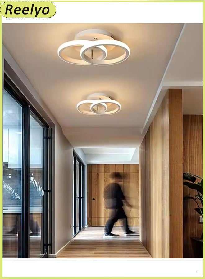 Reelyo 2PCS Led Ceiling Lights Chandeliers Nordic Lights Indoor Lighting Adjustable Integrated Hanging Lamp Small Modern Led Pendant Light Three-colours For Home Bedside Living Room Decoration Dining Tables Aisle Modern Light Nordic Iron Retro Loft Home Living Room Hanging Lamps Bedroom Luminaria Lighting, Kitchen Island Pendant Lights Fixtures BLACK - Image 4