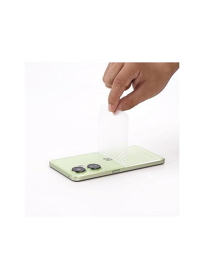 Ibywind - Screen Protector For Oneplus Nord Ce 3 Lite 5G 6.72 Inches With 2 Pcs Tempered Glass 1Pc Camera Lens Protector 1Pc Backing Carbon Fiber Film Fingerprint Reader Easy To Install - Image 1