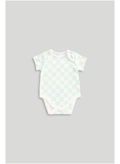 mothercare Mint Short-Sleeved Bodysuits - 5 Pack  - Image 3