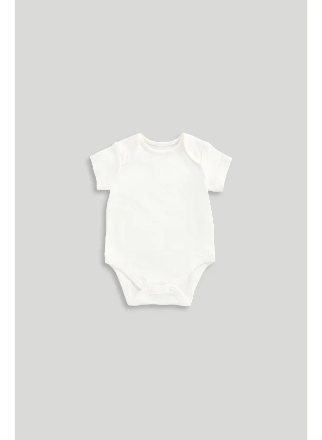 mothercare Mint Short-Sleeved Bodysuits - 5 Pack