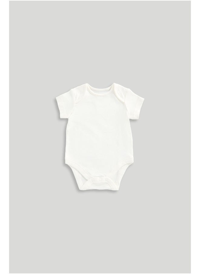 mothercare Mint Short-Sleeved Bodysuits - 5 Pack  - Image 4