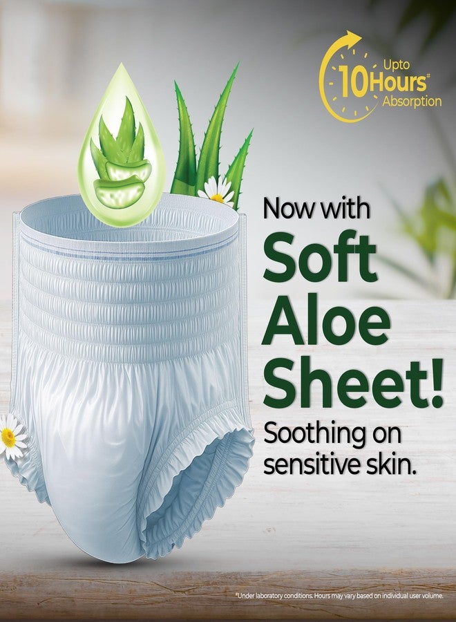 Friends Classic Adult Diaper L Size Pants | 10 Count (Large) | Waist 30 - 56 inch | Aloe Vera | Unisex | Quick & Even Absorption | Long Protection hours | Brief-Like Fit | Odour Lock | Leakproof | Elastic Waist & Anti-Bacterial Absorbent Core - Image 3