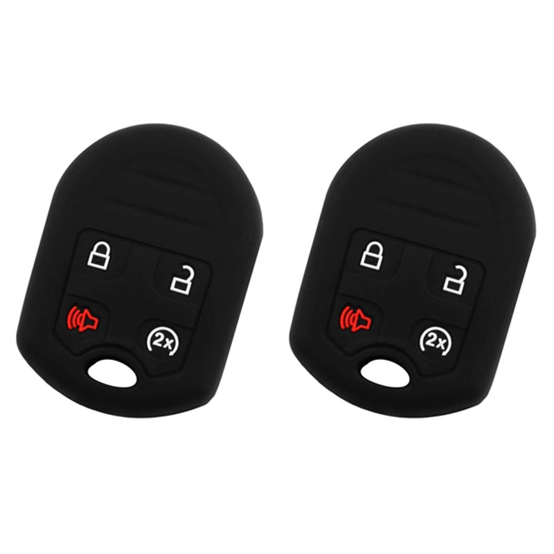 KeylessOption 2 Key Fob Keyless Entry Remote Cover Protector for Ford Explorer F150 F250 F350 Lincoln Mark LT Navigator CWTWB1U793