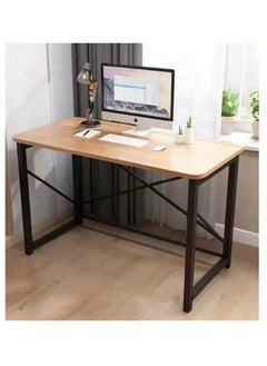 مكتب كمبيوتر بتصميم بسيط متعدد الأغراض طاولة كمبيوتر ومكتب دراسة مريح 120×60×73 سم