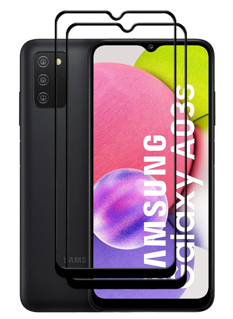 ACLIX 2 Pieces Antistatic ESD Dustproof Premium Quality High Definition Tempered Glass Screen Protector Designed For Samsung Galaxy A03s - Image 1