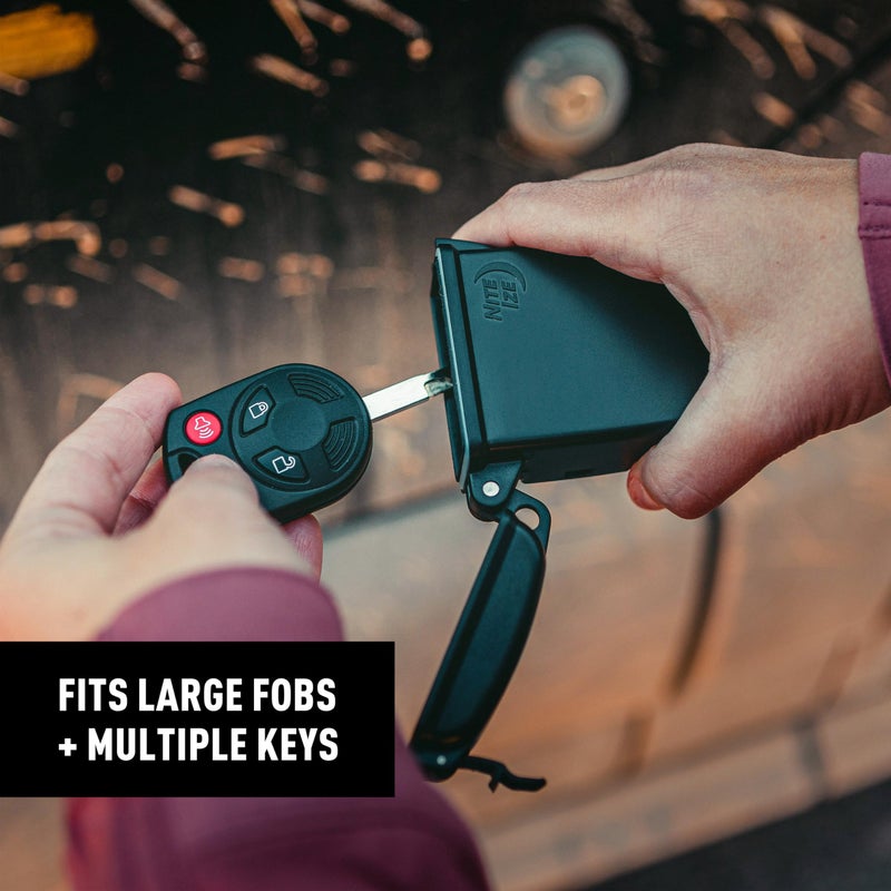 Nite Ize Hideout Magnetic Key Box - Waterproof Key Hider - Magnetic Key Holder & Box - Waterproof Key Storage for Spare Keys - Black, Extra Large - Image 5