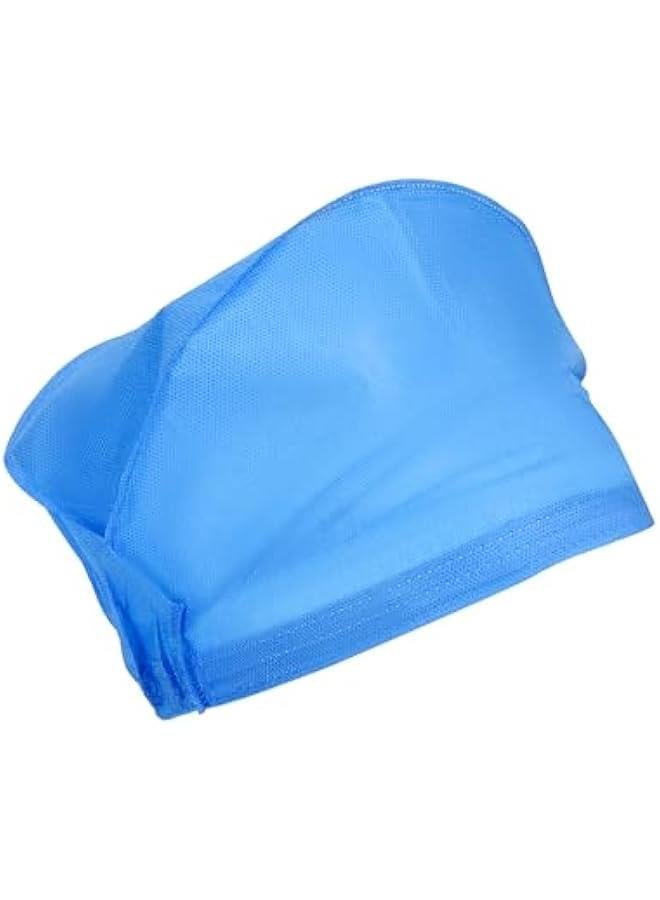 Arabest Disposable Working Hair Cap, 200 Pcs Disposable Bouffant Caps with Elastic SMS - Easy Breathe Strong Head Cover, Blue  - Image 2