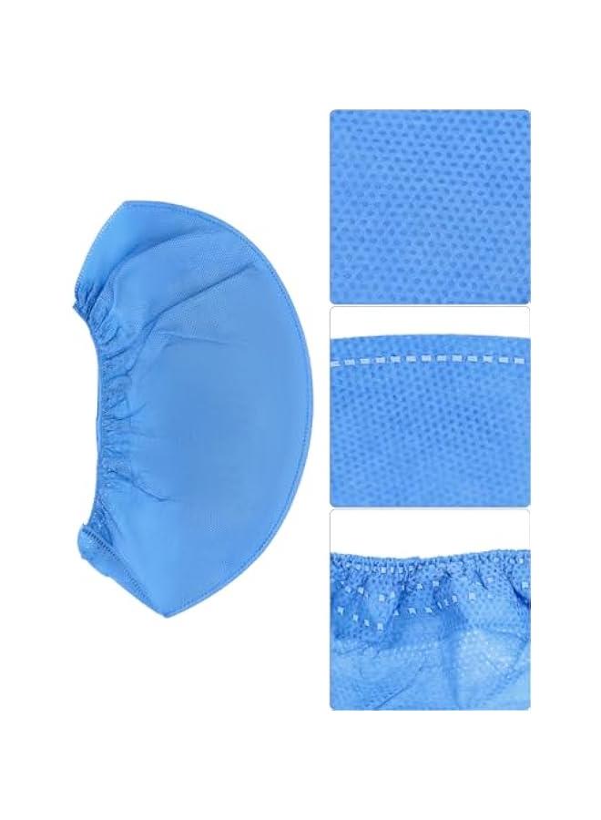 Arabest Disposable Working Hair Cap, 200 Pcs Disposable Bouffant Caps with Elastic SMS - Easy Breathe Strong Head Cover, Blue  - Image 5