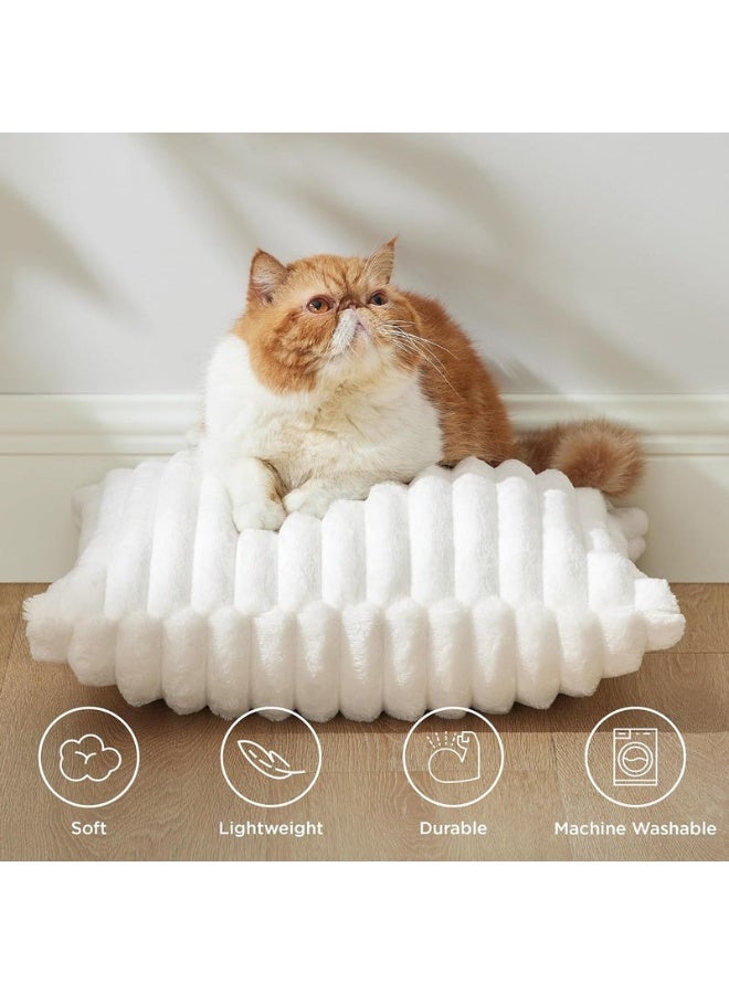 Set of 2 Throw Pillow Covers, Soft Striped Decorative Pillow Covers, Cushion Cases for Sofa, Couch, Bedroom, Living Room (Cream White, 45x45cm) - Image 5