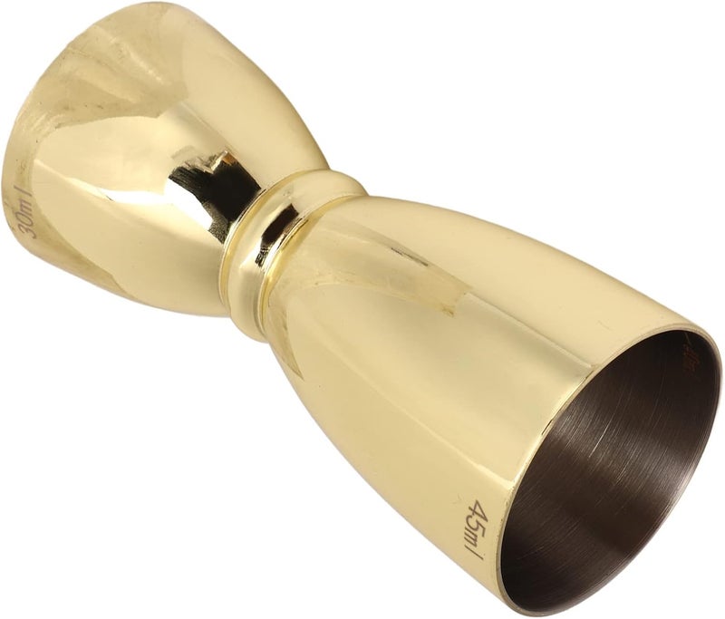 GLOGLOW Stainless Steel Cocktail Measure Cup, U Shaped Double Head Measuring Cup Wide Opening Exquisite Workmanship for Home for Bartender (Gold Plated U Shaped) - Image 4