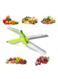 Clever Cutter Kitchen Scissors Bundle, Smart Cutter, Bottle Opener, Peeler, Fast & Easy Manual Food Chopper, Multi-Function Vegetable Slicer, Suitable for Outdoor, Kitchen