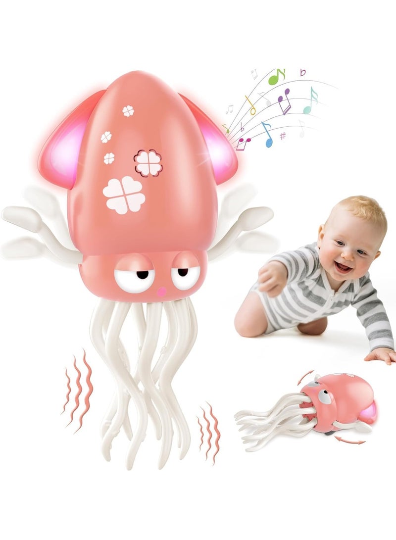 Magic Electric Dancing Octopus Toy, New 2025 Automatic Octopus with LED Lights and Music for Kids Gifts, Interactive Fun for Indoor Play and Sensory Development (Pink) - Image 1