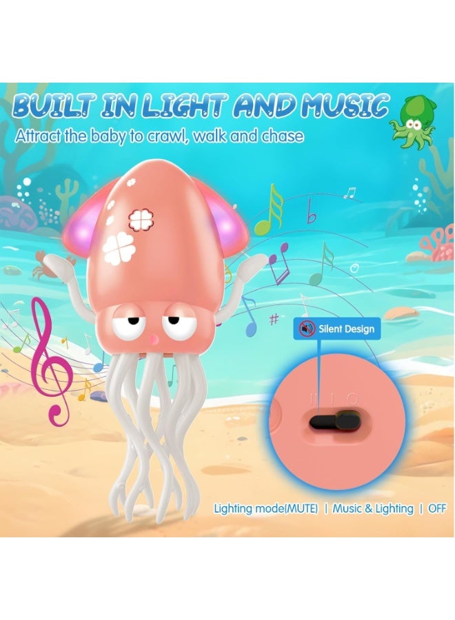 Magic Electric Dancing Octopus Toy, New 2025 Automatic Octopus with LED Lights and Music for Kids Gifts, Interactive Fun for Indoor Play and Sensory Development (Pink) - Image 4