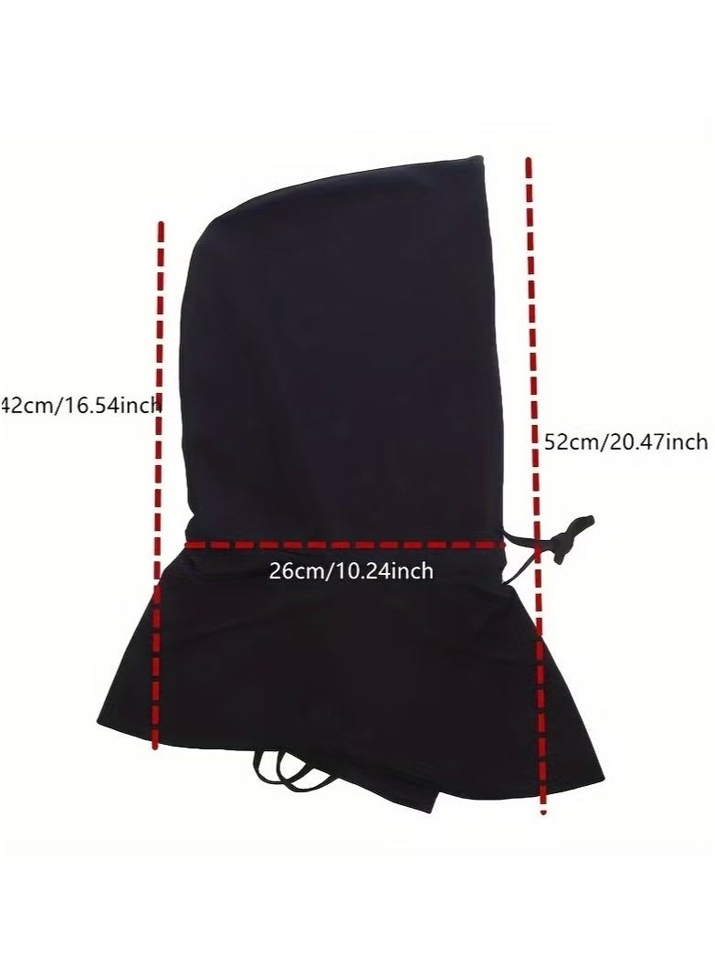 OMEVE Unisex Full Face Mask Hat Integrated Neck Guard Breathable Cycling Hood Ice Silky Scarf - Outdoor Sports Gear, Sunscreen Face Covering, Hand Washable, Black, Clothing | Versatile Headgear | Breathable Fabri - Image 5