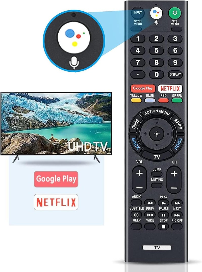 LOMCA Remote Control Replacement Voice Remote for Sony Smart Bravia TV XBR-43X800D XBR-55X930D XBR-65X850D XBR-65X930D XBR-75X850D XBR-75X940D XBR-85X850D XBR-65X900E - Image 1