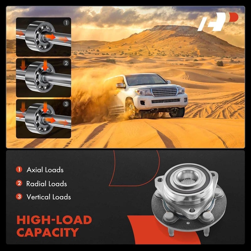 A-Premium Front Wheel Hub & Bearing Assembly for Buick, Cadillac, and Chevrolet Models - Image 5