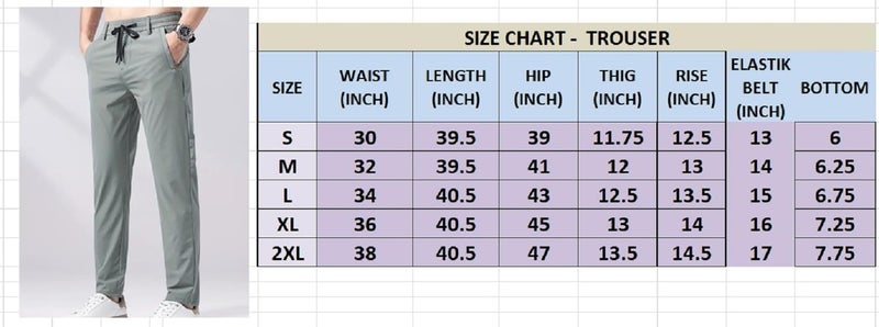 Lymio Men's Regular Fit Causal Trouser || Pant for Men || Trouser for Men (TR-20-M) Black - Image 2