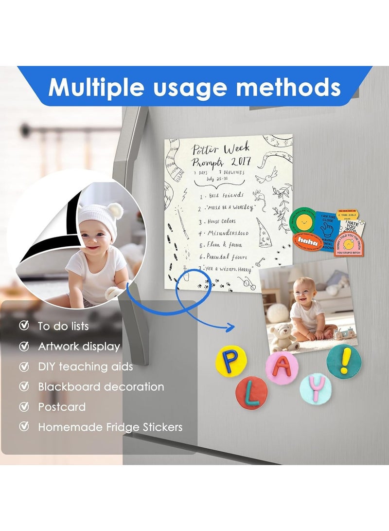 RATSAW Strong Adhesive Magnetic Tape Strip Roll Magnet Tape Roll With 3M Strong Adhesive Backing Magnetic Strips Heavy Duty Perfect for Wall, DIY, Art Projects & Fridge - 25mm Wide x 1m Long - 2Pcs - Image 4