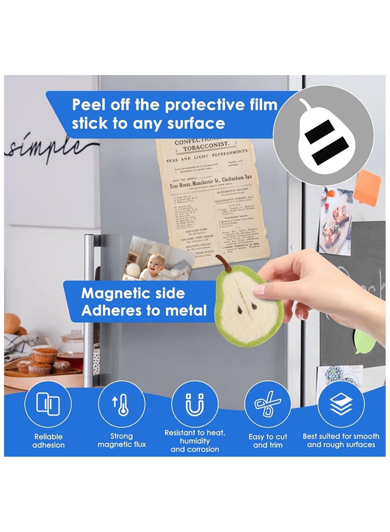 RATSAW Strong Adhesive Magnetic Tape Strip Roll Magnet Tape Roll With 3M Strong Adhesive Backing Magnetic Strips Heavy Duty Perfect for Wall, DIY, Art Projects & Fridge - 25mm Wide x 1m Long - 2Pcs - Image 5