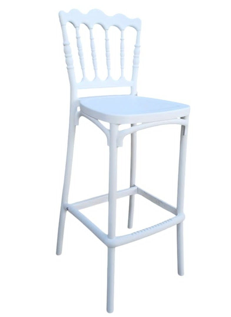 Generic Elegant High Plastic Bar Stool – Perfect for Kitchens, Cafés, and Bars 