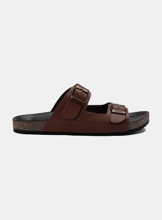 Stylish and comfortable men's slippers made of natural leather - non-slip medical sole - available in various colors and sizes  - Image 4