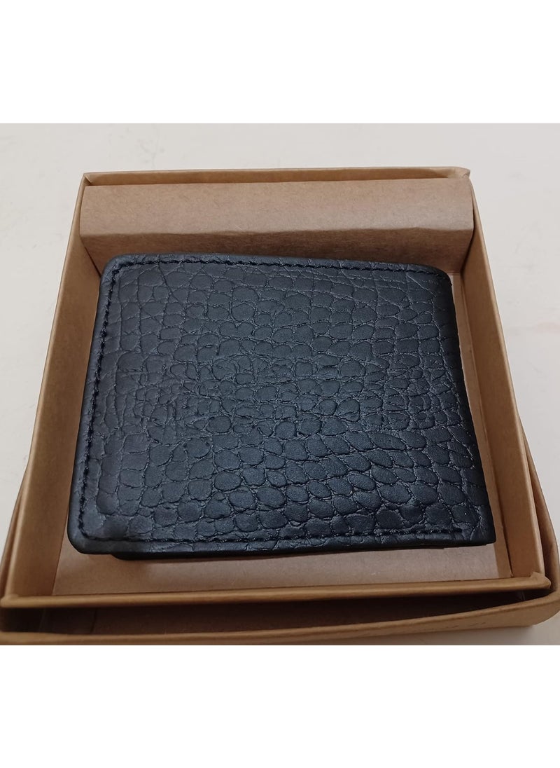 Generic - Men's Premium Leather Wallet with Croc-Embossed Design - Image 1