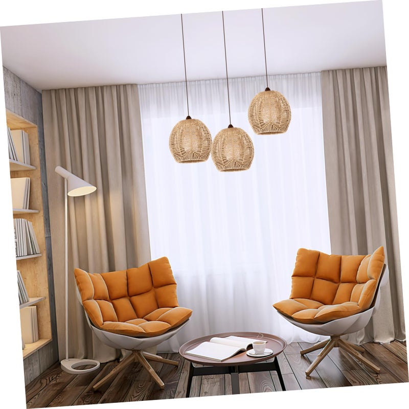 Rattan Woven Chandelier Lamp Shade Luxury Lighting Fixture for Hotel and Home Decor - Image 3