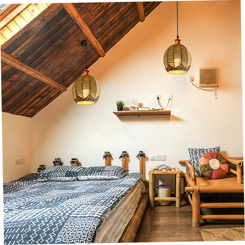 Rattan Woven Chandelier Lamp Shade Luxury Lighting Fixture for Hotel and Home Decor - Image 4
