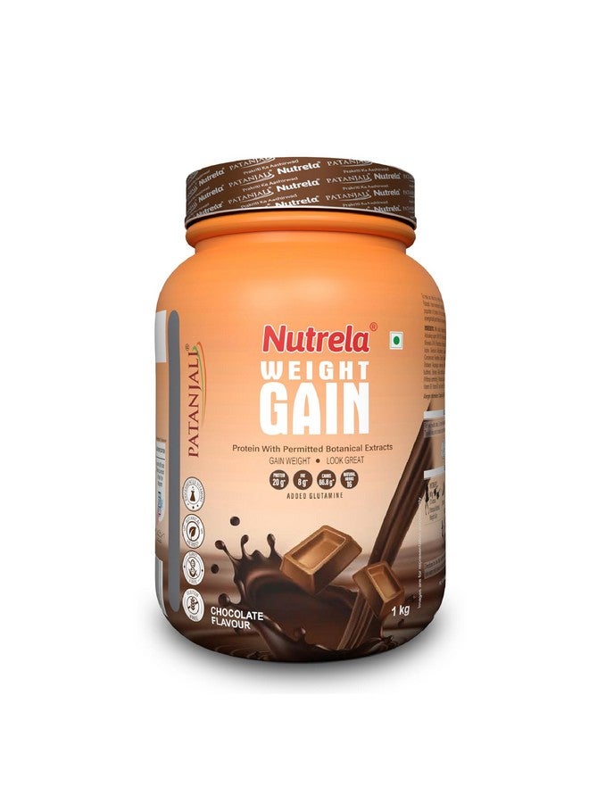 Nutrela Weight Gainer | 1kg Chocolate Flavour (Pack of 2) | High-Calorie Mass Gainer with Vitamins & Khandsari Sugar | Ideal for Men & Women - Image 2