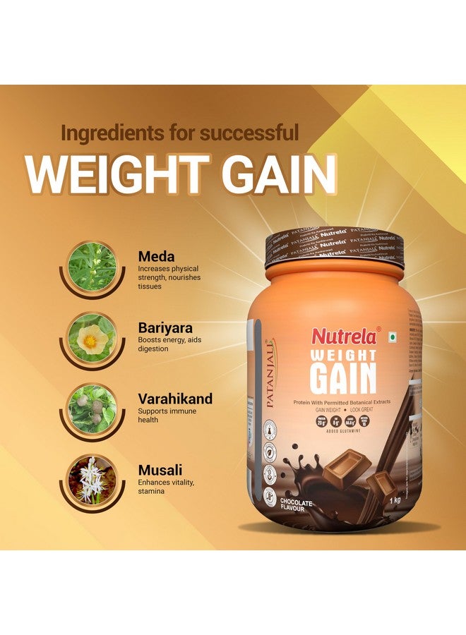 Nutrela Weight Gainer | 1kg Chocolate Flavour (Pack of 2) | High-Calorie Mass Gainer with Vitamins & Khandsari Sugar | Ideal for Men & Women - Image 5