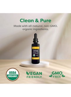 global healing center Global Healing Organic Omega 3 6 9 And 7 Seaberry Co2 Extract Fishfree Nongmo Omega 3 Supplement For Women  Men Contains Perilla Seed  Flaxseed Oil Omega 3 Fish Oil Alternative 2 Fl Oz  - Image 4