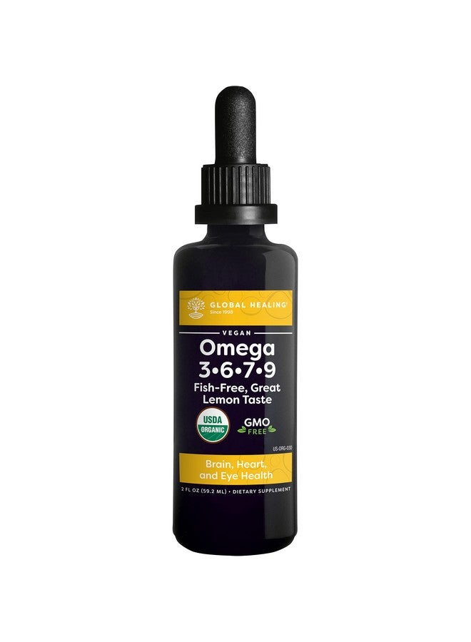 Global Healing Organic Omega 3 6 9 And 7 Seaberry Co2 Extract Fishfree Nongmo Omega 3 Supplement For Women  Men Contains Perilla Seed  Flaxseed Oil Omega 3 Fish Oil Alternative 2 Fl Oz