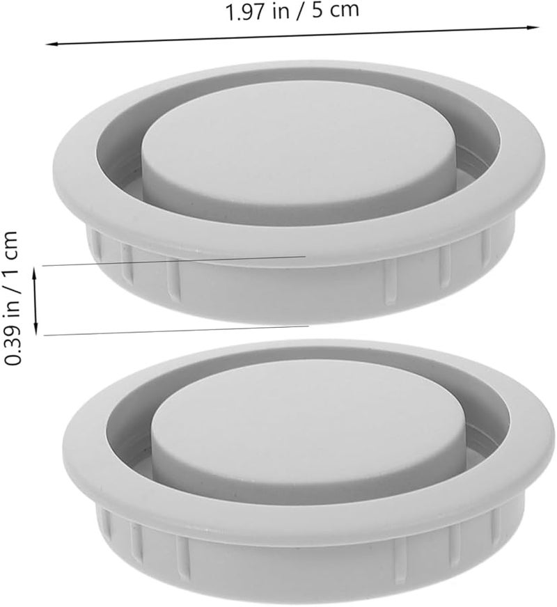 5Pcs White Cabinet Vent Cover Mesh Design Ventilation Hole Plugs for Wardrobe Shoe Box Kitchen Office Decorative - Image 3