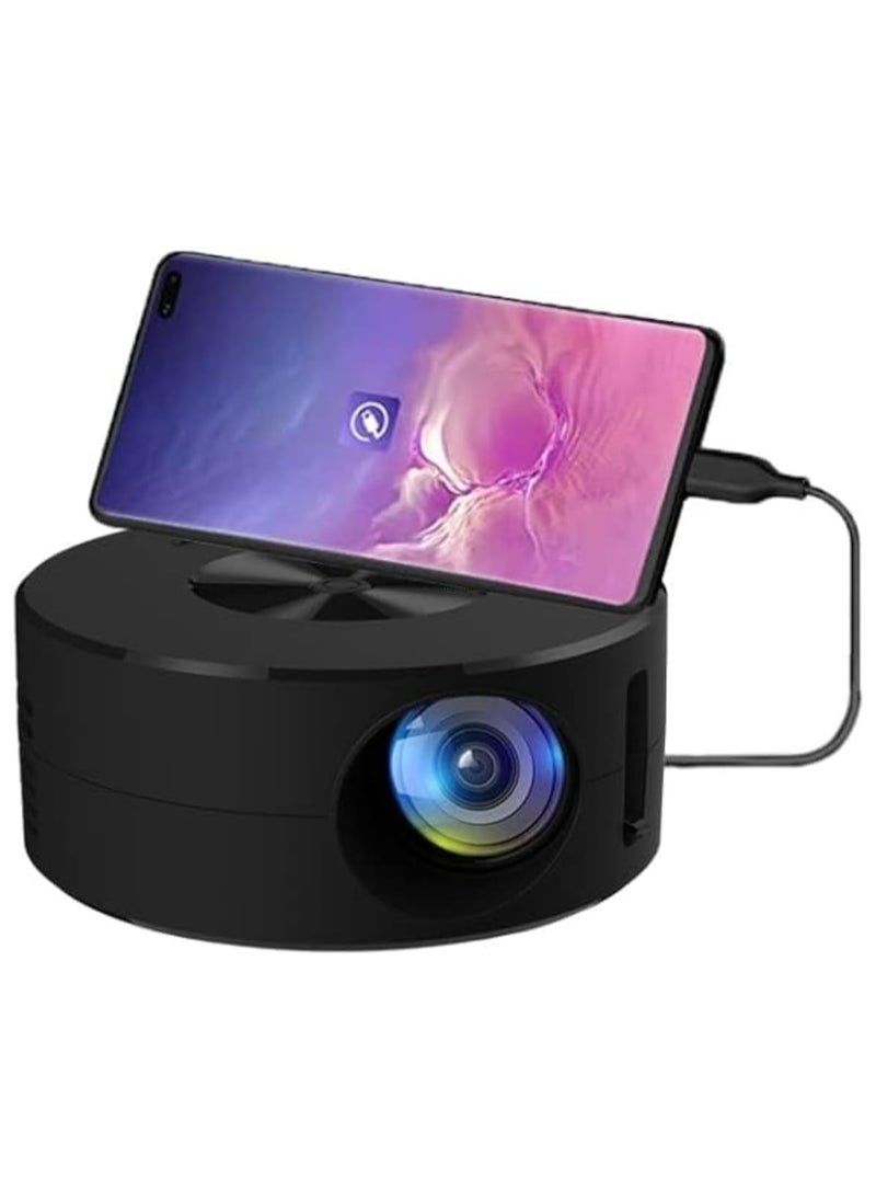 LIXES - Portable LED Video Mini Projector Home Theater Projector For Android iPhone, USB Powered Support Wired Connection Phone Screen - Image 1