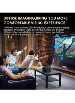 LIXES Portable LED Video Mini Projector Home Theater Projector For Android iPhone, USB Powered Support Wired Connection Phone Screen  - Image 3