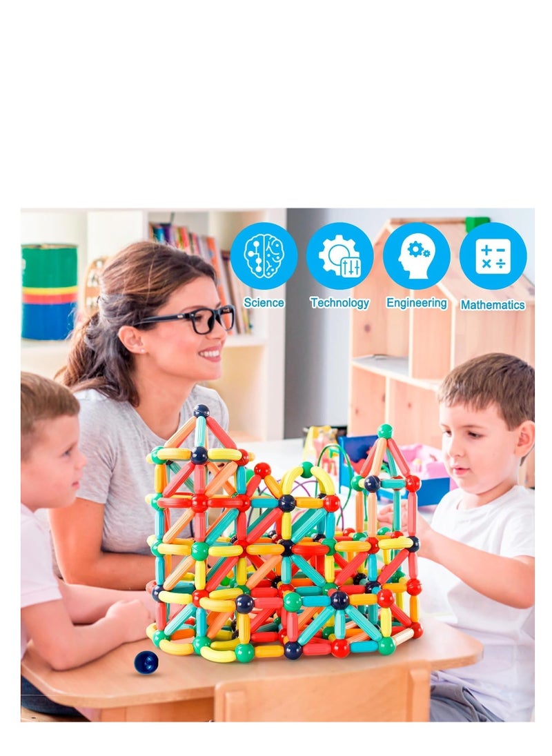 TOYS-EGYPT Magnetic Sticks, Balls and Bars Set, Building Blocks, Sticks and Stacking Educational Toys for Kids Boys Girls 25 Pieces (Magnet Box)  - Image 5