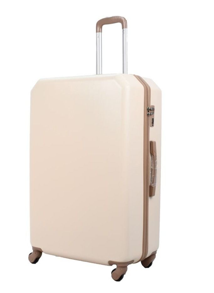 MORANO 4-Piece Luggage Trolley Bag Set Beige with Khaki  - Image 3