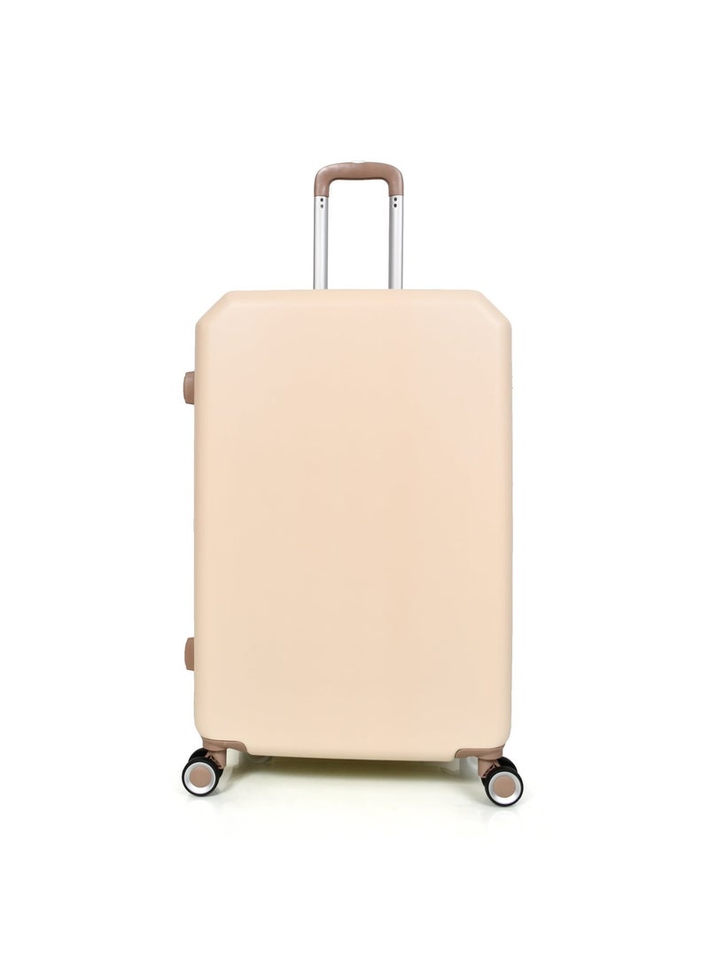 MORANO 4-Piece Luggage Trolley Bag Set Beige with Khaki - Image 5