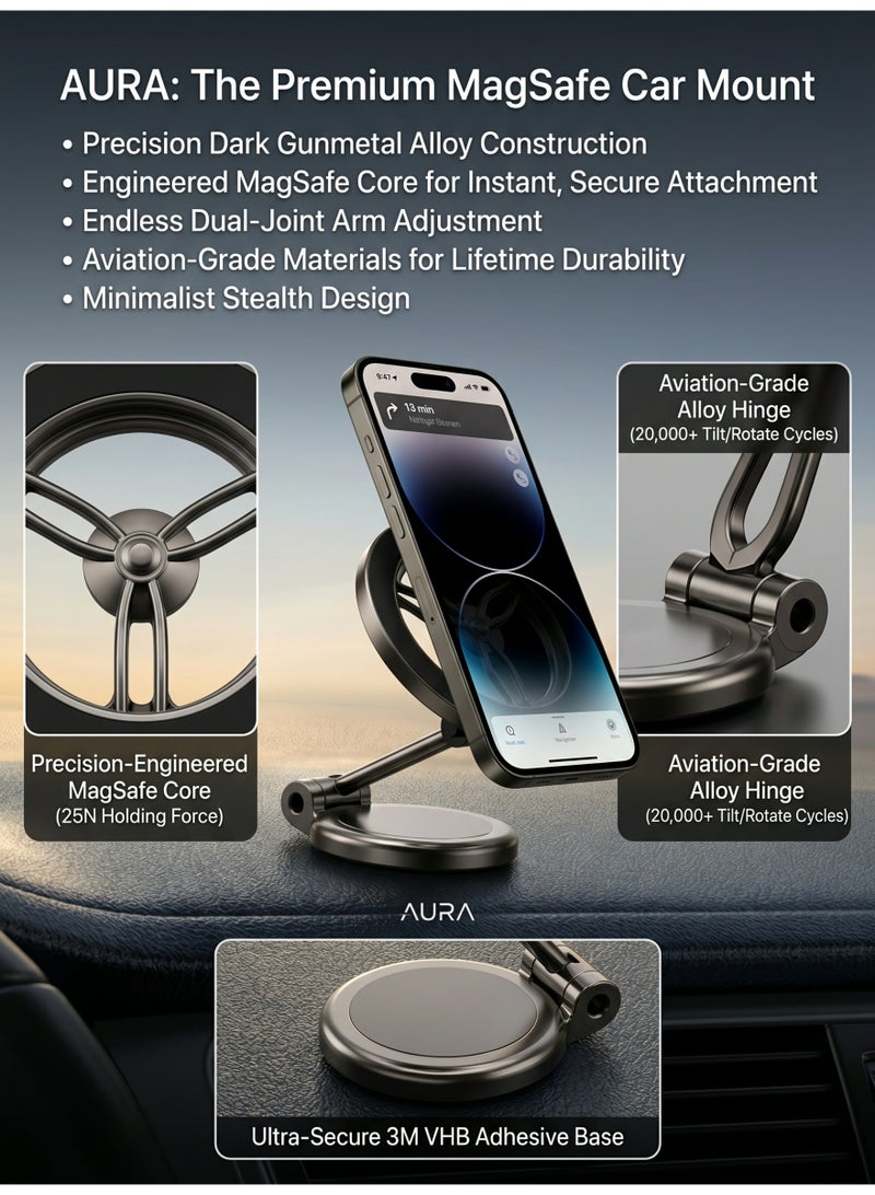 WELLTECH Magnetic Car Phone Holder Dashboard Mount 360 Rotation Strong Magnet Mobile Holder for Car Universal Smartphone Mount WELLTECH HOL776 - Image 5