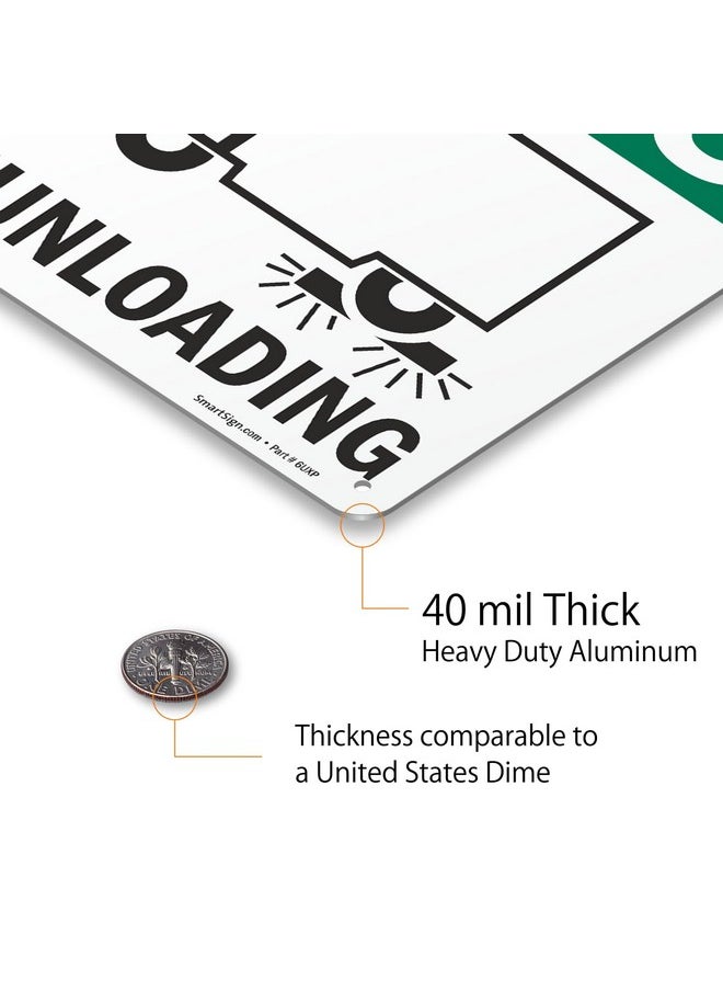 SmartSign SmartSign "Drivers Chock Wheels Before Loading / Unloading" Sign | 10" x 14" Aluminum  - Image 5