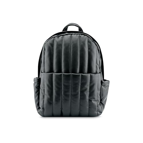 Fastrack Puff and Pack Backpack | Faux-Leather Women's Handbags | 13.53 Litre 14" Laptop Backpack for Workwear and College,Black - Image 1