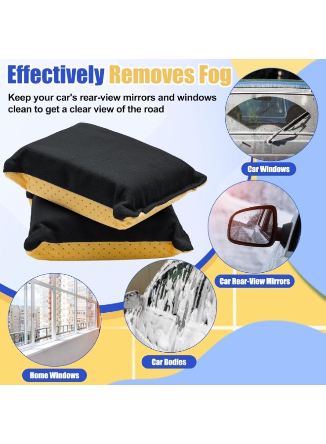 2PCS Window Defogger Sponge, Absorbent Window Glass Defogger Car Windshield Cleaner for Auto Cleaning - Image 5