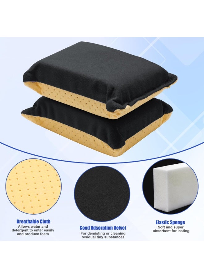 2PCS Window Defogger Sponge, Absorbent Window Glass Defogger Car Windshield Cleaner for Auto Cleaning - Image 2