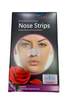 CARE LINE Nose Strips Rose Deep Cleansing 6 pcs 