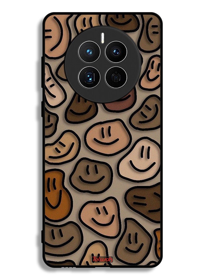 Tolwak Huawei Mate 50E Protective Case Cover Smiley Faces Art - Image 1